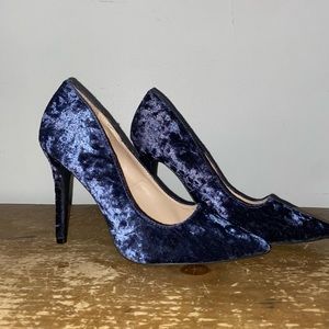Blue Velvet Stilettoes